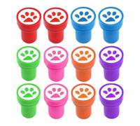 Classroom Stamps, Teacher Inking Stamps Set, Novelty Dog Paw Print, Lightweight Fun Educational, School Reward Seal for Students, Grading, Teachers, 3.5x2.5cm