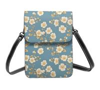 Classy Blossom Petit sac à bandoulière pour femme, petit sac à main en cuir pour téléphone portable