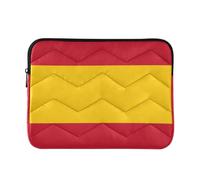 Classy Housse pour ordinateur portable Motif drapeau Espagne 33 cm | Sac d'ordinateur 33 cm avec fermeture éclair pour ordinateur bolsa para M