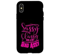 Classy Impertinent et Un Peu Mauvais Assy Femmes motivantes Coque pour iPhone X/XS