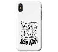 Classy Impertinent et Un Peu Mauvais Assy Femmes motivantes Coque pour iPhone X/XS