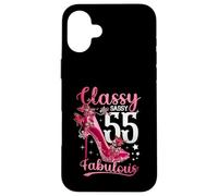Classy Sassy 55 Ans et Fabuleuses Femmes Florales de 55e Anniversaire Coque pour iPhone 16 Plus