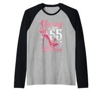 Classy Sassy 55 Ans et Fabuleuses Femmes Florales de 55e Anniversaire Manche Raglan