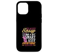 Classy Sassy Smart Assy Saxophone Queen Saxophoniste drôle Coque pour iPhone 12/12 Pro
