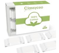 Classycoo Serviette compressée, 100 % coton bio des États-Unis, jetable, mini porte-monnaie ultra doux, tablette de nettoyage de tissu portable pour voyage, randonnée, beauté, sport, lingettes pour