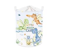 Clastyle 45L Grand Corbeilles à Linge Ptérosaure pour Garçon Fille avec Poignée Paniers à Linge Sale Bleu Repliable Vêtements Jouets avec Couvercle pour Salle de Bain