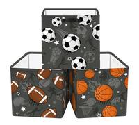 Clastyle Lot de 3 Ballon Cube de Rangement Enfant Kallax Storage Box Cube