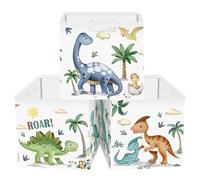 Clastyle Lot de 3 Dinosaure Cube de Rangement Enfant Kallax Storage Box