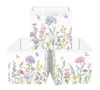 Clastyle Lot de 3 Fleurs Cube de Rangement Kallax Storage Box Cube
