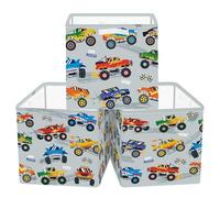 Clastyle Lot de 3 Voiture Cube de Rangement Enfant Kallax Storage Box Cube