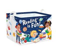 Clastyle Panier Rangement Bébé Étude Corbeille à Linge Sale Garçon Fille pour Vêtement Boite de Rangement Jouet pour Salle de Bain Chambre à Coucher, Espace Lecture, 40 * 30 * 30 cm