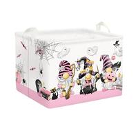 Clastyle Panier Rangement Bébé Fantôme D'Halloween Chauve-Souris Garçon Fille pour Vêtement Boite de Rangement Jouet pour Salle de Bain Chambre à Coucher,Gnome,40 * 30 * 30 cm