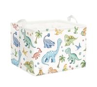 Clastyle Panier Rangement Dinosaure Boho Panier à Linge Palmier Boite de Rangement Parent pour Organiser Jouet Vêtements, Ptérosaure, 40x30x30 cm