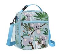 Clastyle Sac Isotherme Repas Enfant Bleu Koala Petit Sac à Lunch Isolé mit Porte-bouteille Lunch Box Isotherme Fille Garçon pour L'école