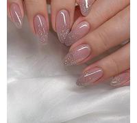 Clataly 24pcs Moon Stars Coeur Wave Perles Acrylique faux ongles