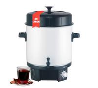 Clatronic® 2in1 Machine à boissons chaudes & à mettre en conserve avec réservoir de 25L | Cocotte pour p.ex. vin chaud ou punch | avec émaillage & robinet de vidange intégré | 1800W | EKA 3338