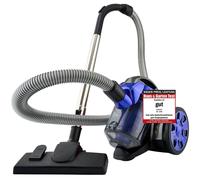 Clatronic® Aspirateur sans sac | Aspirateur sans sac 700W | Aspirateur de sol | Aspirateur avec suceur à brosse/à fentes | BS 1308 bleu