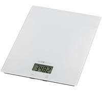 Clatronic® Balance de cuisine numérique KW 3820 - Haute précision - Pas de 1 g - Jusqu'à 5 kg - Fonction tare - Verre solide - Gr, lb:oz, ml + unité tasse - Balance de cuisine numérique - Blanc