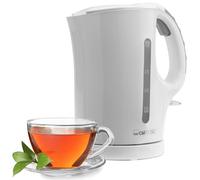 Clatronic® Bouilloire électrique | Petite et compacte pour les voyages | Théière de 1,0 litre | Petite bouilloire avec couvercle de sécurité à ouverture par pression | WK 3462 blanc