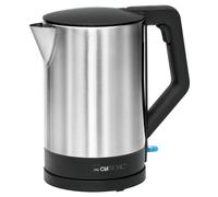 Clatronic Bouilloire en acier inoxydable | 1,5 litre | Sans BPA |à une main | Boîtier en acier inoxydable | Kettle | avec enrouleur de câble | WKS 3692 noir