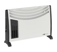 Clatronic® Chauffage par convecteurs | pour abris de jardin, garages & Co. | avec 3 niveaux de chauffage | thermostat | avec ventilateur | jusqu'à 40m² | économie d'énergie | KH 3433 N
