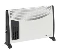 Clatronic® Chauffage par convecteurs | pour abris de jardin, garages & Co. | avec 3 niveaux de chauffage | thermostat | avec ventilateur | jusqu'à 40m² | économie d'énergie | KH 3433 N