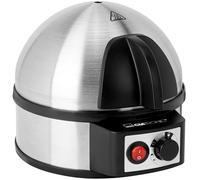 Clatronic Cuiseur d'œufs électrique pour jusqu'à 7 œufs | Cuiseur d'œufs en acier inoxydable avec réglage de la dureté | Interrupteur marche/arrêt éclairé | 400 watts | Acier inoxydable | EK 3321