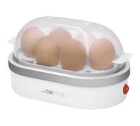 Clatronic EK3497 Cuiseur à oeufs avec pique-œuf, avec verre doseur blanc