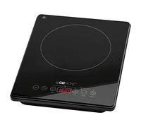 Clatronic EKI 3569 Plaque de cuisson à induction individuelle, plaque de cuisson à induction avec surface en verre céramique, ECO-Save, 10 niveaux de puissance, écran LED, 2000 watts, noir