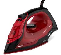 Clatronic DB 3752 Fer à Vapeur Automatique, contrôle de la Vapeur en 3 étapes (0-1-2), 7 Fonctions, réservoir d'eau Transparent, env. 250 ML, Rouge, 263941