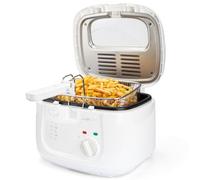 Clatronic® Friteuse avec huile | 2,5 litres huile/graisse | Filtre anti-odeur | avec grand panier à friture | Thermostat réglable en continu | avec réservoir d'huile antiadhésif | FR 3771