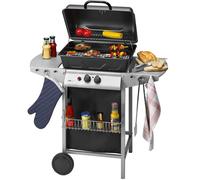 Clatronic Gg3590 Barbecue Gaz-Grill 2 Brûleur Acier Affiné