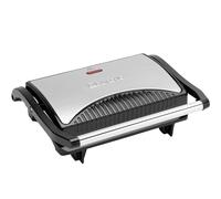 Clatronic® Gril de contact | Griller des deux côtés | 700W | Plaques à revêtement antiadhésif | avec rainures pour un motif de grillage intense | Gril à panini | MG 3519