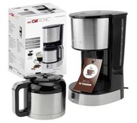 Clatronic Machine à café thermos KA3805 – 1,2 L – Inox/Noir
