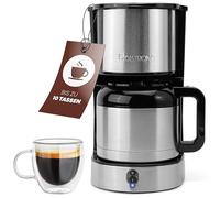 Clatronic Machine à café thermos KA3805 – 1,2 L – Inox/Noir