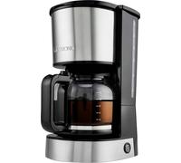 Clatronic KA 3808 Cafetière acier inoxydable Nombre de tasse=12 fonction de conservation de la chaleur, verseuse en verre