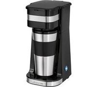 Clatronic Cafetière KA 3733 1 tasse isotherme – Filtre 750 W Noir Acier inoxydable
