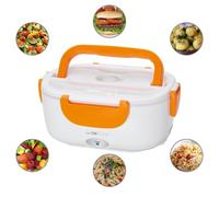 Clatronic Boîte à lunch chauffante LB 3719 500 W 1,2 L Blanc/Orange