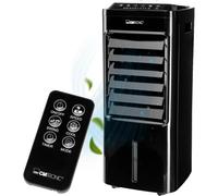 Clatronic® LK 3843 Refroidisseur d'air, silencieux, 3 niveaux, minuterie, télécommande, 3 en 1 : refroidissement, humidification, nettoyage, ventilateur, 4 roulettes pour un transport facile