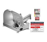 Clatronic Trancheuse universelle avec lame en acier inoxydable Ø 190 mm | Trancheuse à pain électrique | Épaisseur de coupe réglable (0-15 mm) | Trancheuse avec boîtier métallique | 150W | MA 3585