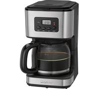 Clatronic Machine à café filtre pour 12-14 tasses | 1,5 L | Minuterie numérique LCD programmable sur 24 heures | Façade en acier inoxydable | KA 3642