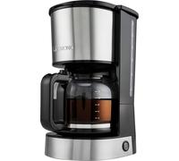 Clatronic Machine à café filtre pour café filtre classique | Façade en acier inoxydable | Sécurité anti-goutte | 12 - 14 tasses de café | 800W | KA 3808