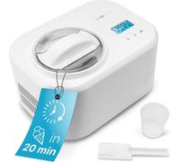 Clatronic Machine à glace et yaourtière | Glace en 20 min | jusqu'à 1000ml | Machine à glace avec compresseur | pour glace & yaourt glacé | Recettes proposées, spatule et gobelet gradué inclus | ICM 3