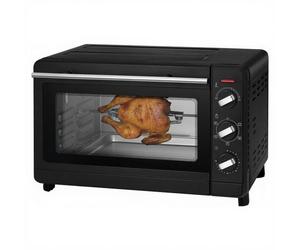 Clatronic MBG-3728 Four gril multifonction noir et acier inoxydable 1500 W - 30 L