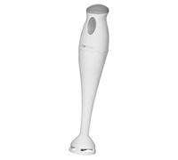 Clatronic Mixeur plongeant SM 3577 - Couteau à percussion en acier inoxydable - Pour smoothie, purée de citrouille, purée de bébé, milkshake - Avec récipient mélangeur (500 ml) - 180 W - Blanc