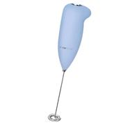 Clatronic MS 3089, Mousseur à lait, Fouet en acier inoxydable, Nettoyage facile, Boîtier Soft Touch, Mousse de lait en quelques secondes, Fonctionnement sur piles, Bleu