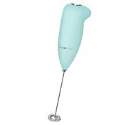 Clatronic MS 3089, Mousseur de lait, Soft Touch Boîtier, Quirl en acier inoxydable, Facile à nettoyer, Mousse de lait en quelques secondes, Fonctionnement sur piles, Couleur Vert menthe