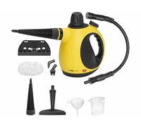 Clatronic Nettoyeur à vapeur - nettoie, dégraisse & désinfecte | Pression de vapeur 3,5 bar maxi | Steam Cleaner avec buse vapeur orientable à 360° & 5m de câble | 9 accessoires inclus| 1050W |DR 3653