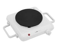 Clatronic Plaque de cuisson individuelle DKP 3582, 1500W, idéale pour le camping, la cuisine ou le bureau, grande plaque de cuisson Ø 18 cm, thermostat réglable en continu, blanc