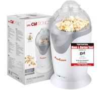 Clatronic Machine à pop-corn électrique PM 3635 – 1200 W, bac de portionnement, sans huile, blanc